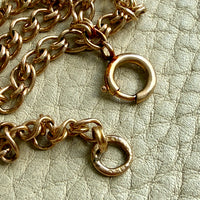 Vintage Swedish 18k Gold Spiral Link Chain Necklace – 17.25 Inch Length