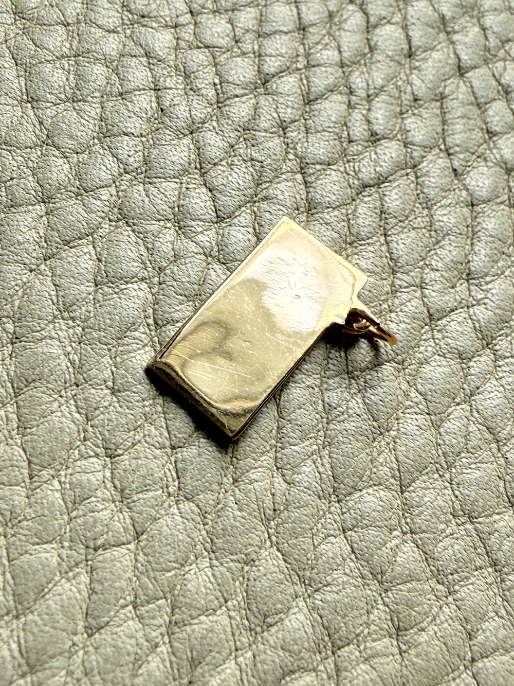 18k gold Vintage Bingo Board pendant or charm