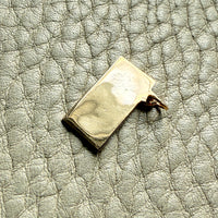 18k gold Vintage Bingo Board pendant or charm