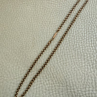 Antique 9k Gold Cable Link Necklace with Barrel Clasp - 17.5 inch length