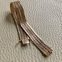 Phenomenal Danish link bracelet in 14k solid gold - by Jørn Arne Backhausen - 6.75 inch length