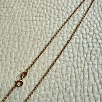 Italian vintage 18k gold rolo link necklace by Balestra - 17 inch length