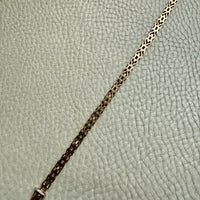 Slinky 18k Gold Vintage Bernhard Hertz Wishbone Link Bracelet - 7.5 inch length