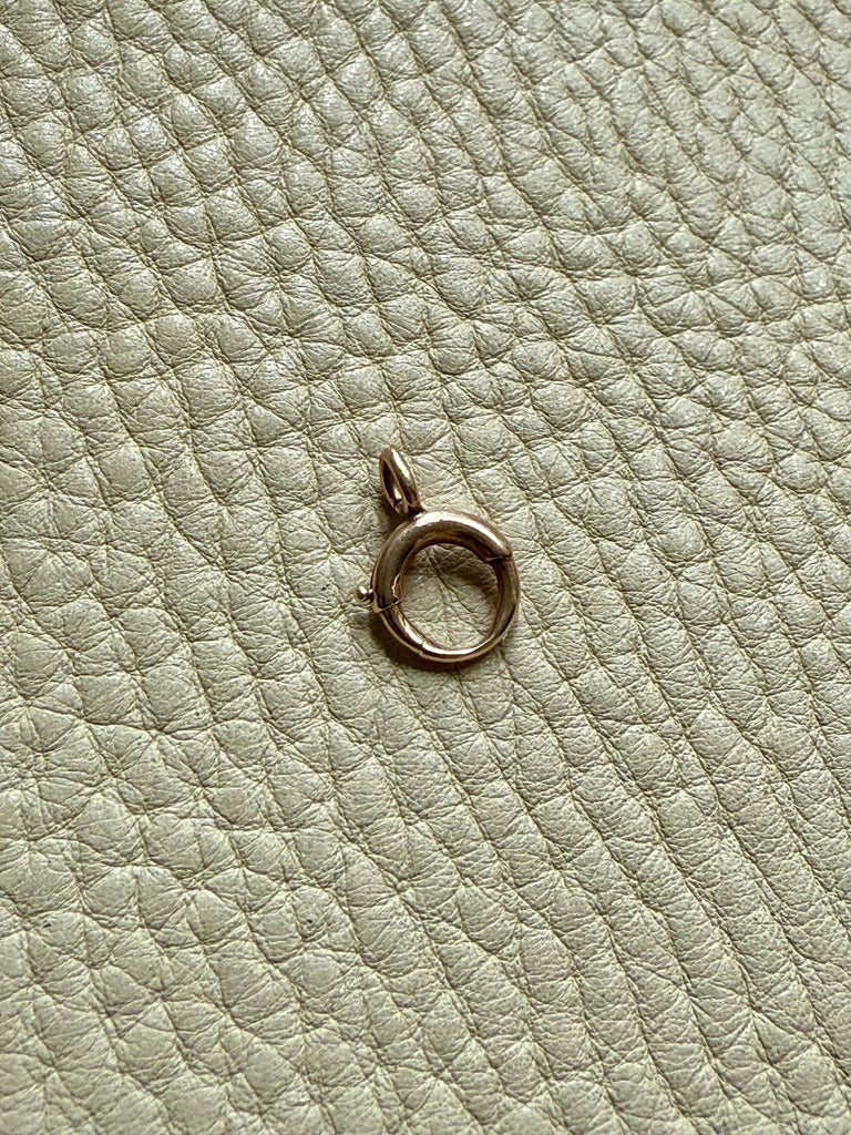 Antique Victorian era 10k gold clasp connector with bail - Excellent for your charms/pendants