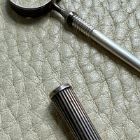 Dutch Antique Silver Awl with Screw Cover - Pendant - 3.5 inch length