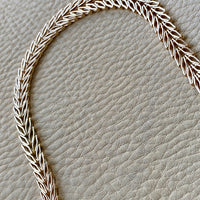 Exquisite 14k gold Danish Leaf Link necklace - geneva variation - by Jens Poul Asby