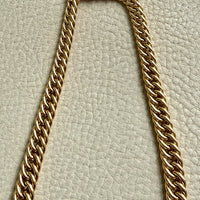 FAB! Chubby 49g Graduated Vintage UnoAErre Curb Link Necklace 18k Gold – 18 Inch Length