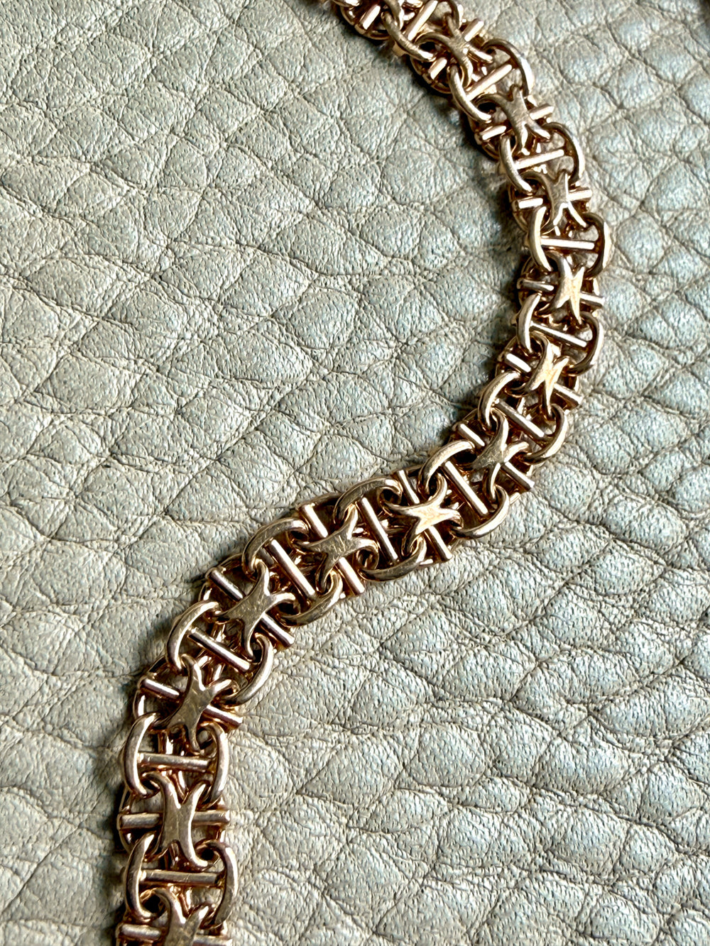 1964 Star link with bars - Bracelet in 18k gold - 7.5 inch length
