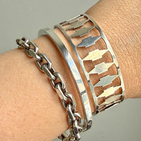 1965 Signed Solid Silver Circular Bangle, 31 grams - 7.8 inch interior circumference