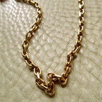 Chunky Vintage Danish 14k Gold Biker Chain Necklace – 23 Inch Length