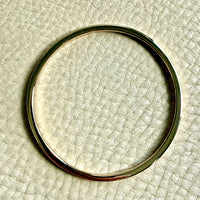 Danish 14k Solid Gold Bangle 27 grams - 7.6 inch interior circumference