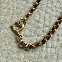 Antique British 18k Gold Belcher Chain Necklace – 21.25 Inch Length