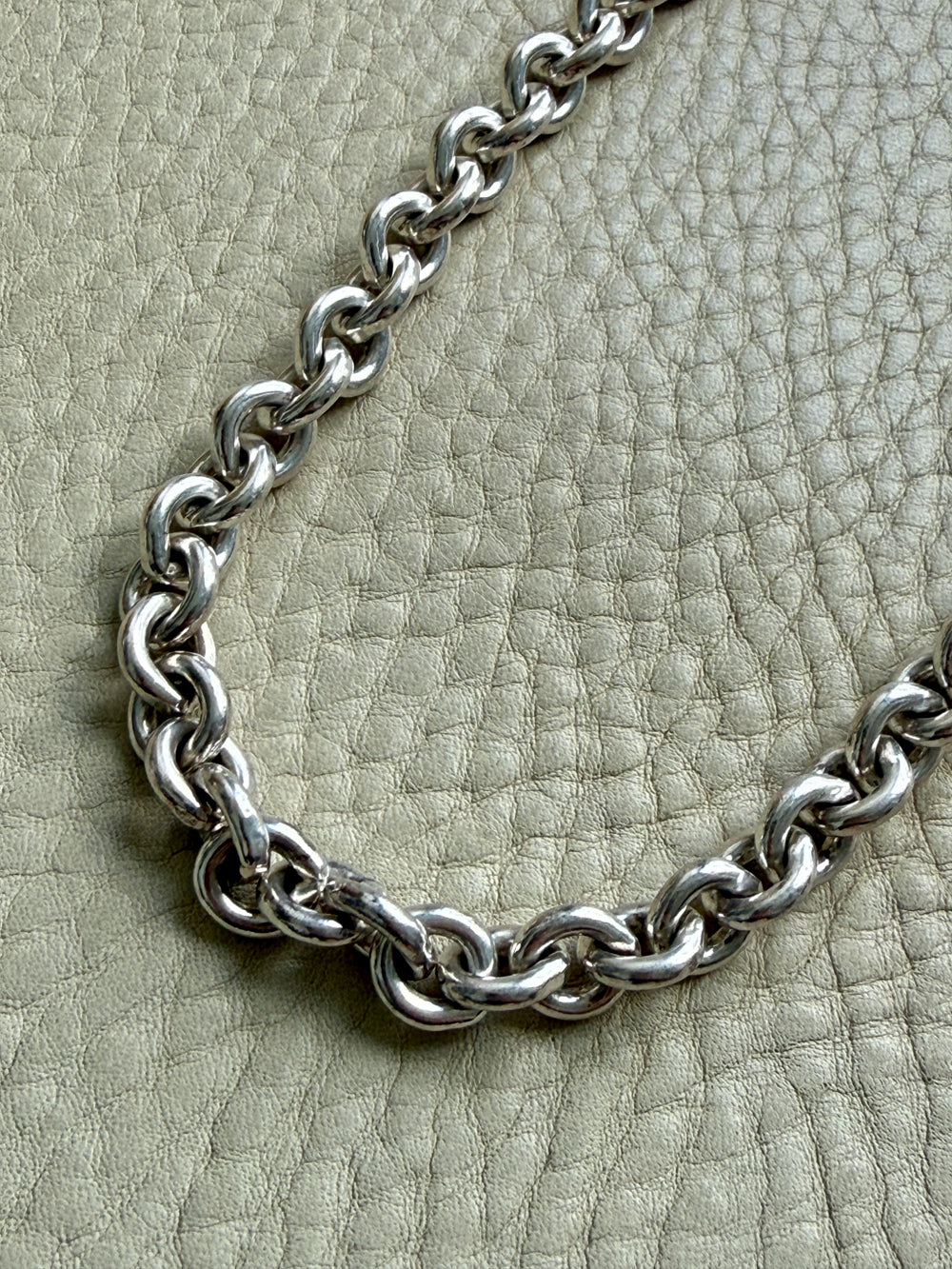 YUM! Chubby Sterling Silver Cable Chain Necklace - 19.8 inch length