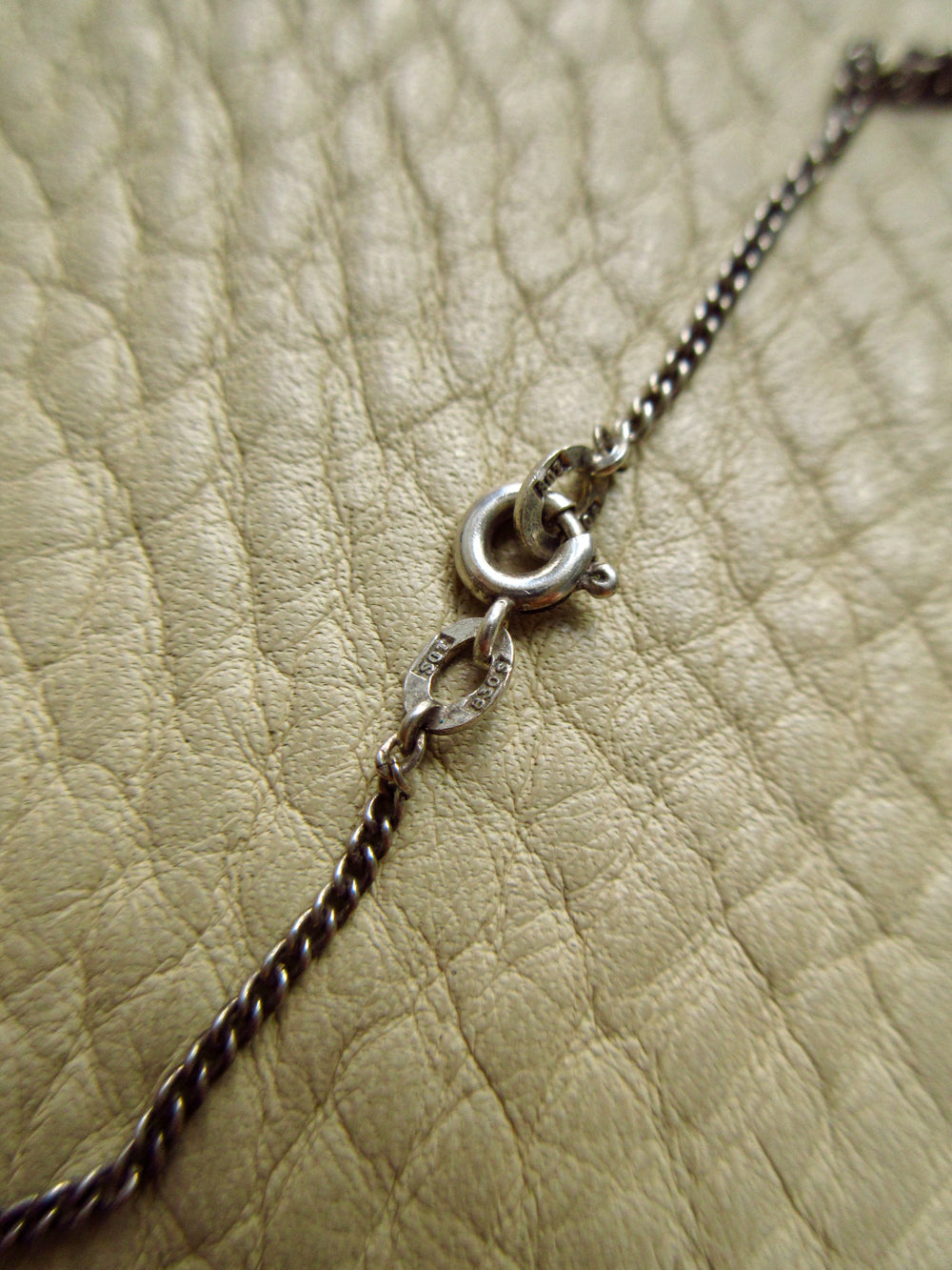 Vintage Swedish Rock Crystal Pendant Necklace Sterling Silver – 20 Inch Length