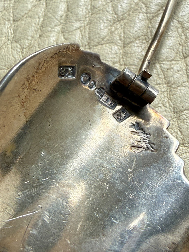 1948 Vintage Stigbert Three-Leaf Brooch in Sterling Silver – 2 inch