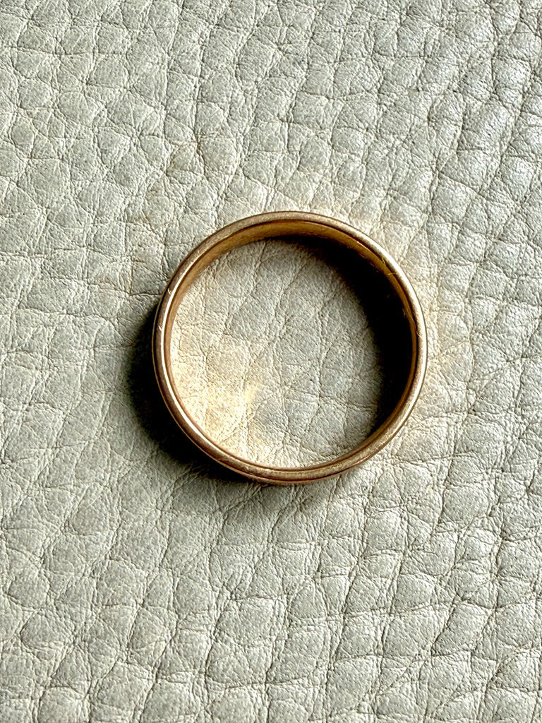 Wide Heavy 6 gram 18k Gold Band - Size 9.75