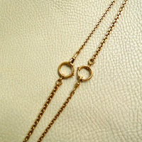 Vintage Swedish 18k Gold Biker Link Watch Chain Necklace – 20.9 Inch Length