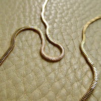 Vintage Snake Chain Necklace 14k Gold – 18.5 Inch Length