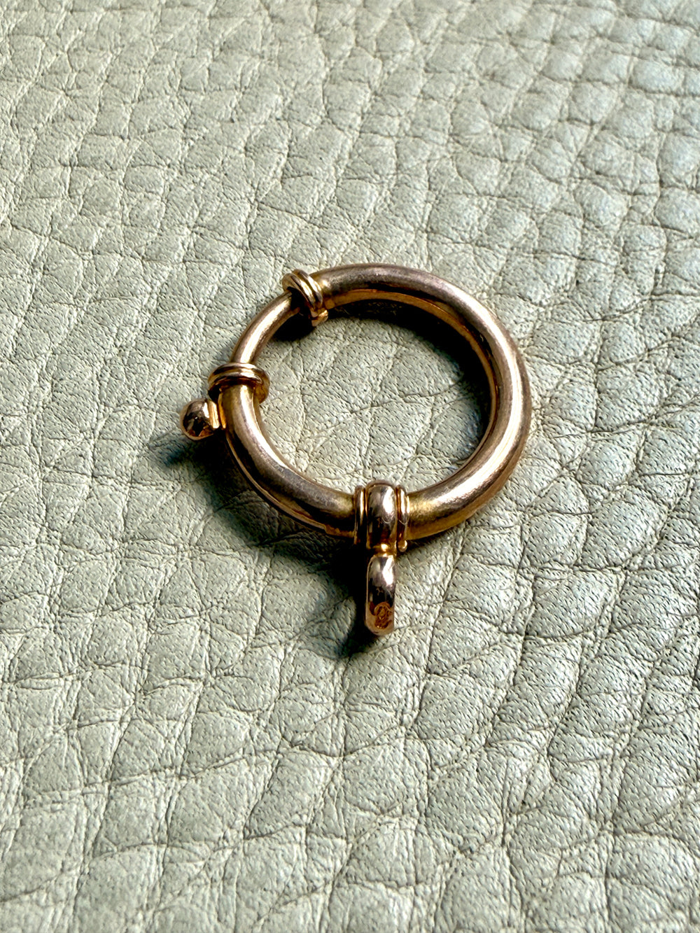 antique 18k gold large bolt clasp
