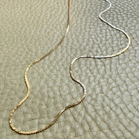 Vintage Italian 14k Yellow Gold Mirrored Heart Link Chain Necklace – 15.75 inch length