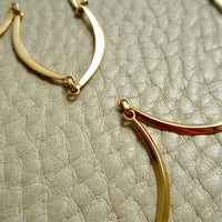 Vintage Swedish Scalloped Link Necklace Choker 18k Gold – 15.5 Inch Length