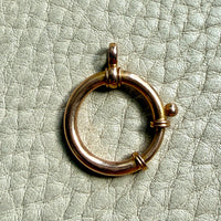 antique 18k gold large bolt clasp