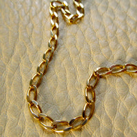 Vintage Italian Open Curb Link Chain 18k Gold – 26.5 Inch Length