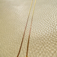 Scandinavian Vintage 18k Gold Pressed Curb Chain – 18.25 Inch Length