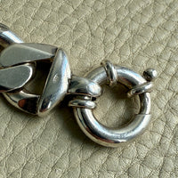 CHUNKY!! Sterling Silver Curb Chain Necklace - 20 inch length