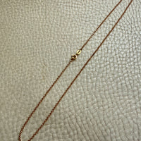 18k Gold Vintage Rolo Chain Necklace – 15.75 Inch length