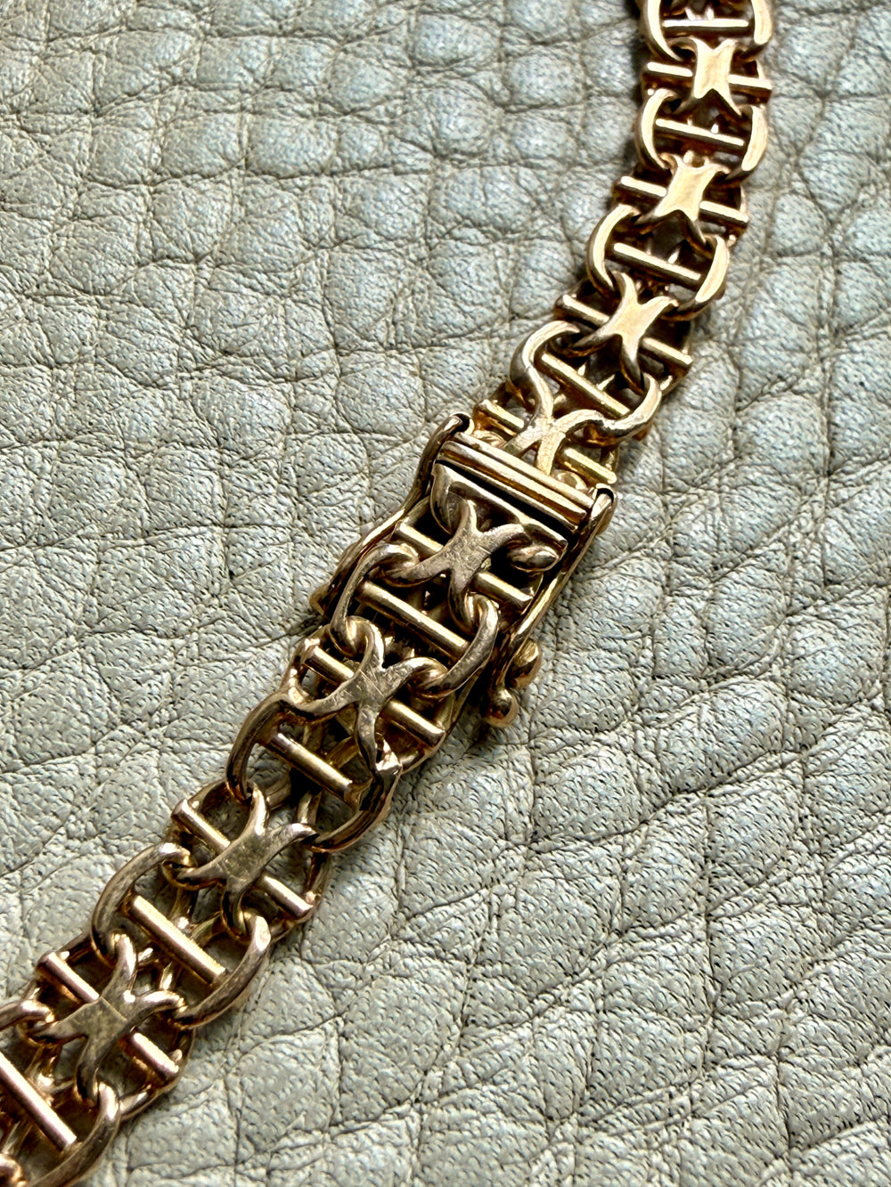 1964 Star link with bars - Bracelet in 18k gold - 7.5 inch length