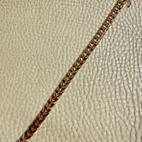Chevron Dimensional Link Bracelet in 18k Gold - Vintage Midcentury era - 7.3 inch length