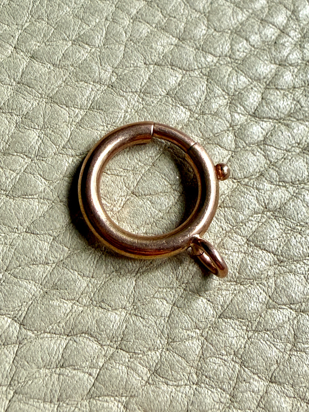 10k Gold Bolt Ring Pendant / Clasp / Charm Holder – 16.6 mm Diameter