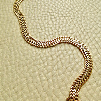 1973 Swedish Vintage Herringbone Link Bracelet 18k Gold – 7.5 Inch Length
