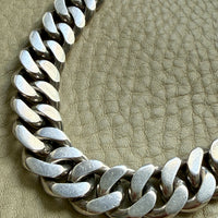 158 gram Vintage Colombian Solid Silver Curb Link Chain Necklace – 18 Inch Length