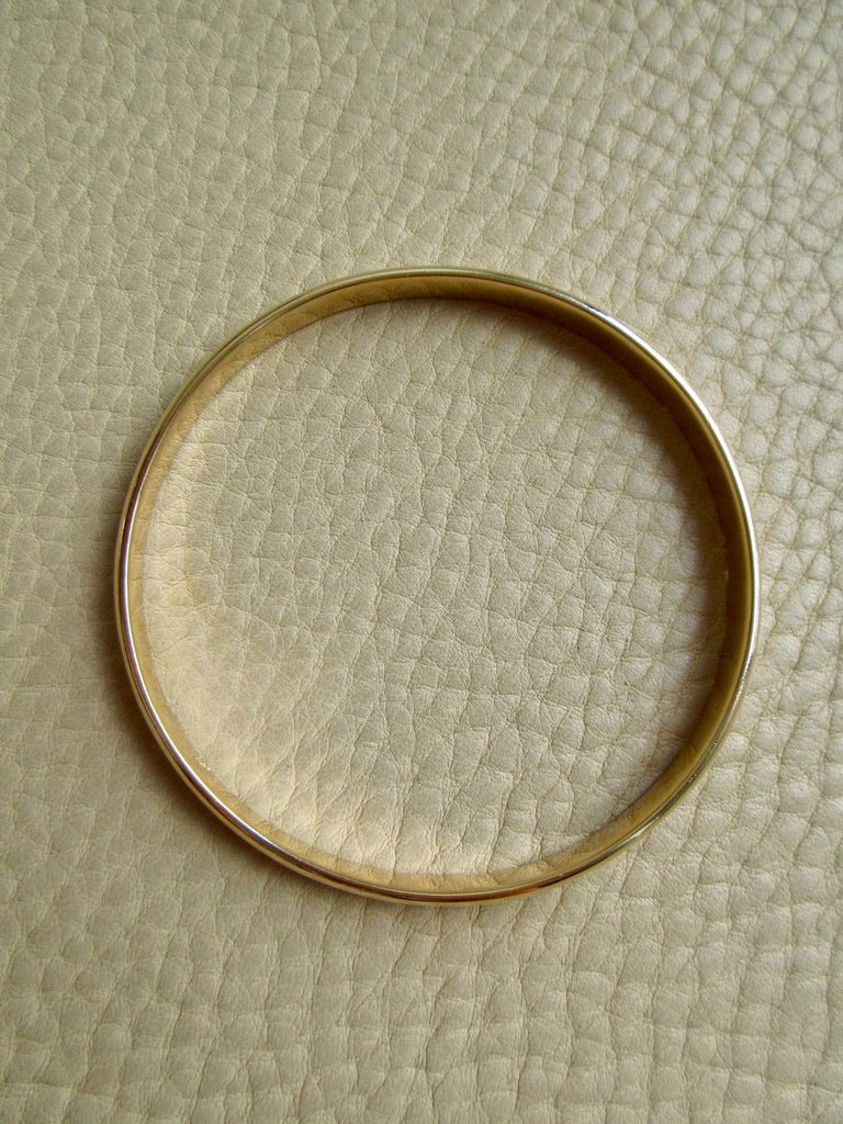 SOLID! 30 gram Vintage 14k Gold Bangle Bracelet – 8 Inch Interior Circumference