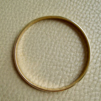 SOLID! 30 gram Vintage 14k Gold Bangle Bracelet – 8 Inch Interior Circumference