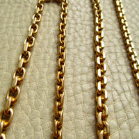 Vintage Swedish 18k Gold Biker Link Watch Chain Necklace – 20.9 Inch Length