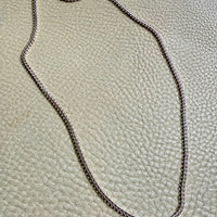 Silver Handmade Open Foxtail Link Necklace - 20 inch length