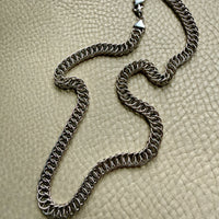Vintage Sterling Silver Spiral Link Chain Necklace – 19.9 Inch length