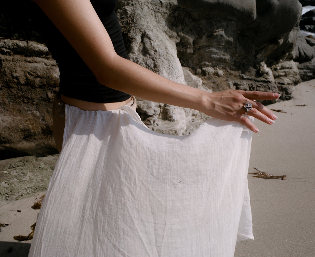 1968 Swedish Vintage Sculptural Silver Ring with Stepped Rounds - size 6