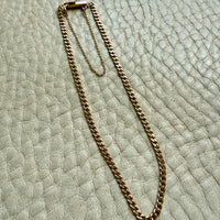 Silky Slender Vintage Swedish 18k Gold Curb Link Bracelet – 7.5 Inch Length