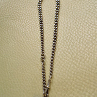 1894 Antique British Sterling Silver Curb Link Watch Chain – 14.75 Inch Length