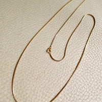 Vintage Balestra Long Length Square Foxtail link necklace in 18k gold, 27.6 inch length