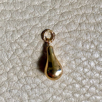 Vintage Swedish 18k gold droplet pendant, Maker NSE