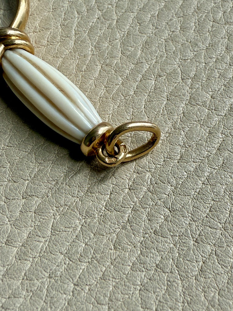 INCREDIBLE - Antique Quizzing Glass pendant - 18k Gold