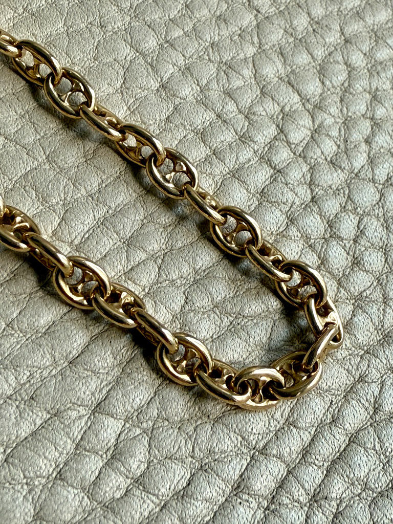 Mariner Link 18k Gold Watch Chain Necklace - 15.5 inch length