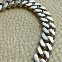 158 gram Vintage Colombian Solid Silver Curb Link Chain Necklace – 18 Inch Length
