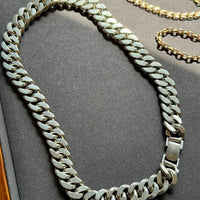 158 gram Vintage Colombian Solid Silver Curb Link Chain Necklace – 18 Inch Length