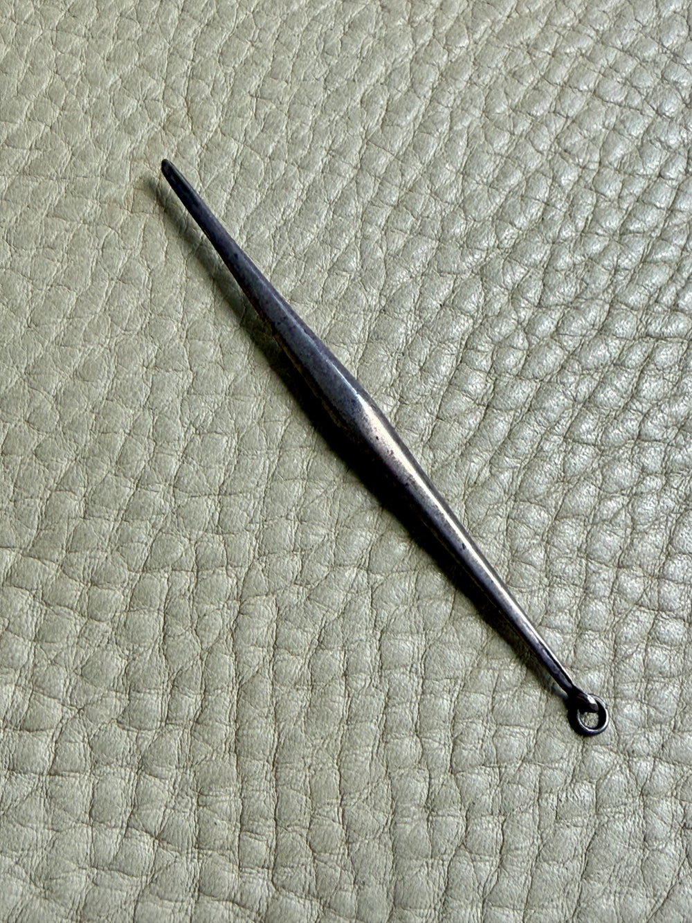 Dutch Antique Silver Pendant - Sewing Tool - 3.2 inch length